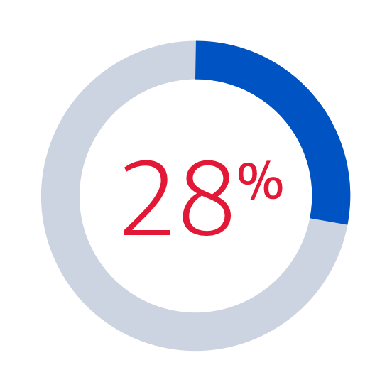 28 percent