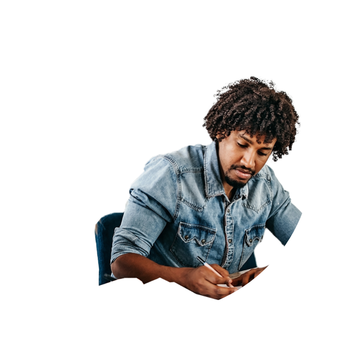 Person sitting - male