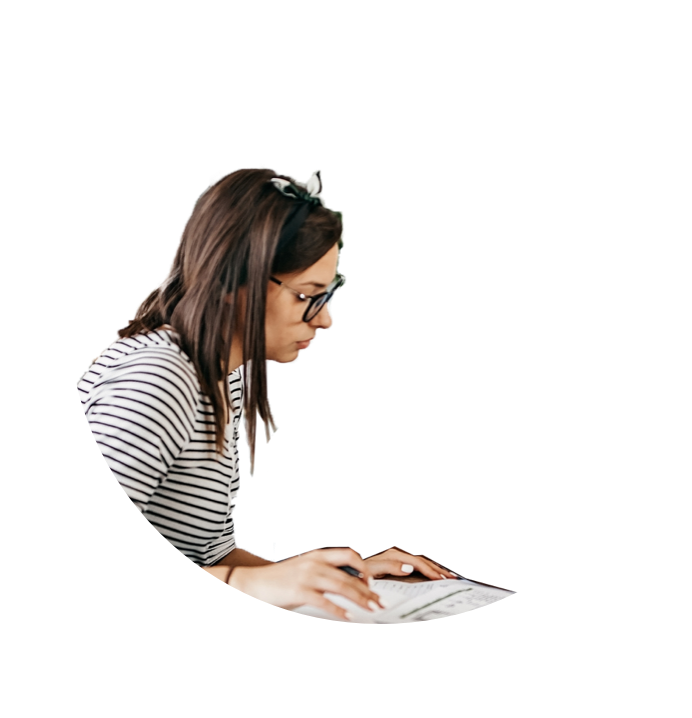 Person sitting - female