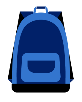 backpack with money